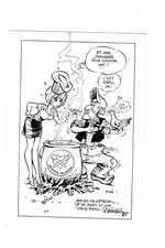 WALTHERY carte postale Natacha