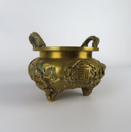 Brûle parfum chinois bronze - brûle-parfum,