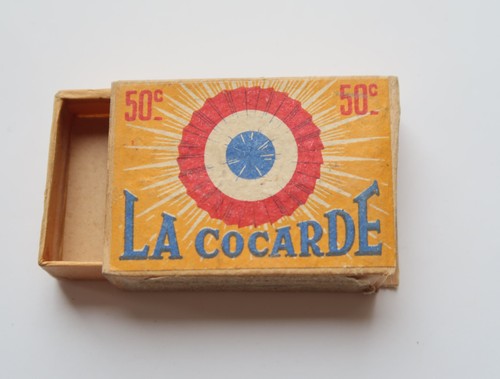 Boite allumettes cocarde - boite,
