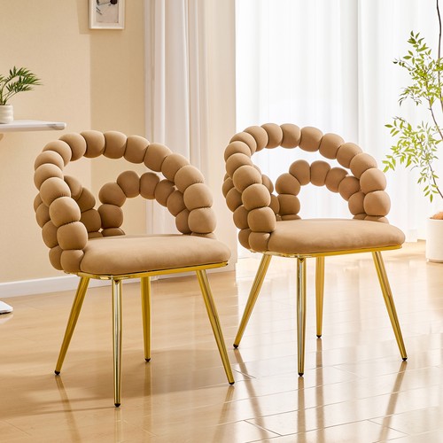 Velvet dining chair bubble - chair,