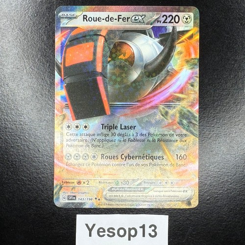 Carte pokémon roue fer ex - carte, roue-de-fer