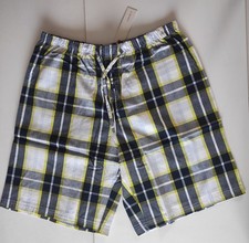 NEUF Pyjama bermuda Esprit taille 2XL short pijama XXL carreaux jaune noir