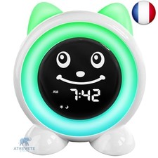 I·CODE Reveil Enfant, Reveil Enfant Educatif Jour Nuit avec Emoji Et Lumière, P