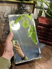 19th Eme Beveled Glass & Antique Brass Mirror