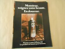 Advertising 1980 Advertising Shaving Foam Gillette GII Men's Product