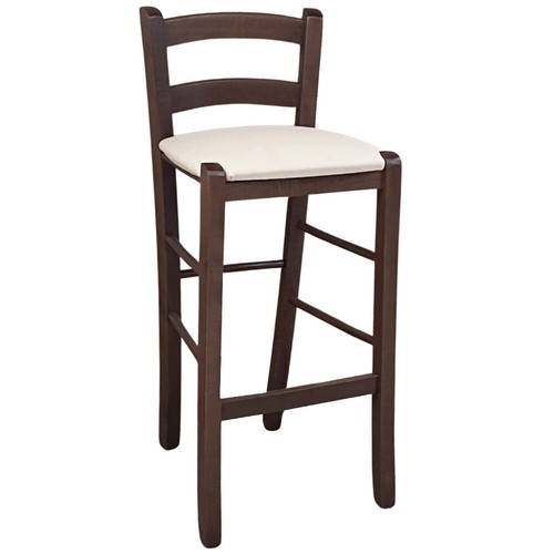 Tabouret bois noyer sombre - tabouret,