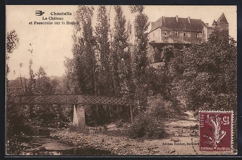 Cpa chantelle château et - cpa,