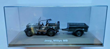 VEHICULE MILITAIRE JEEP WILLYS MB AVEC REMORQUE / USA - 1942 / SOUS BLISTER