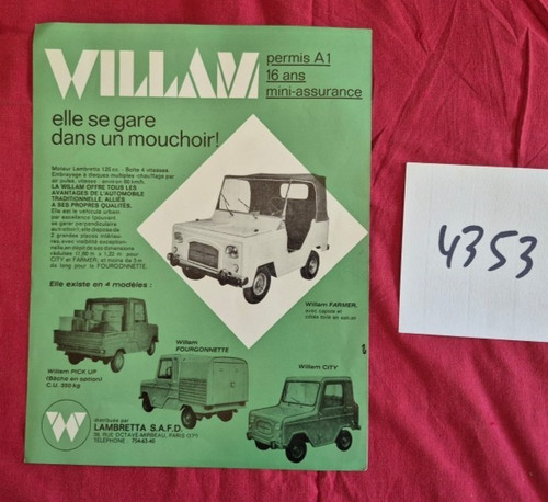 4353 willam voiturette - ,