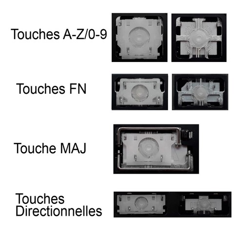 Touche clavier pour - de,