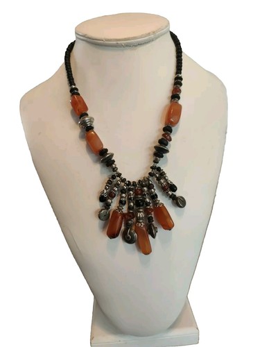 Collier sautoir ethnique - collier,