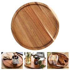Assiette plateau rond en bois