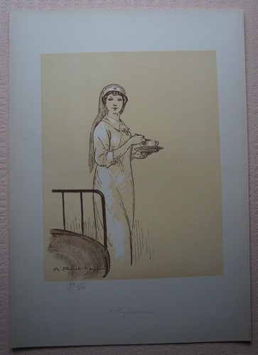 Lithographie infirmiere - l',
