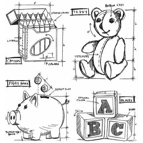 Tim holtz stamps childhood - stamps, ~