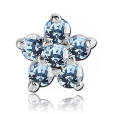 Fleur en cristal 5 pétales