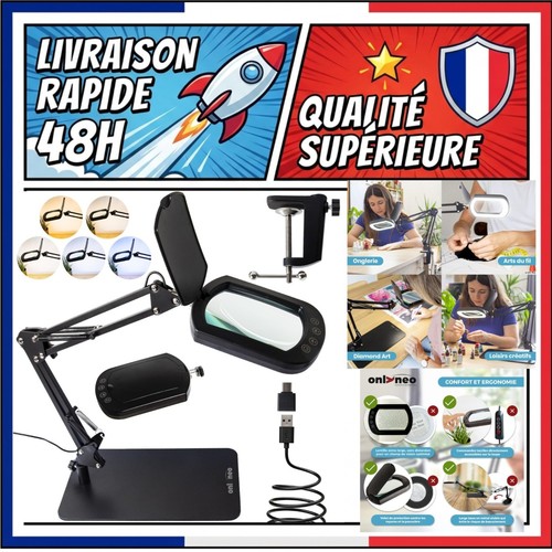 Lampe loupe sur - , led
