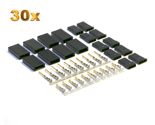 Paires servos fiches - 30, servos-fiches