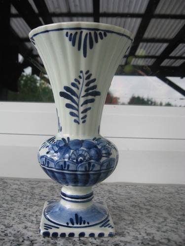 Vase faïence delft décor - faÏence,