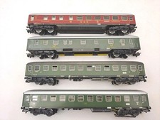 MARKLIN 4023 / 4024 /4047 LOT 4 VOITURES VOYAGEURS DB METAL TRAIN ELECTRIQUE HO