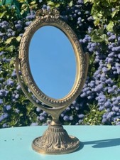 Antique Bronze Standing Table Mirror, Swivel - Elegance and Authenticity