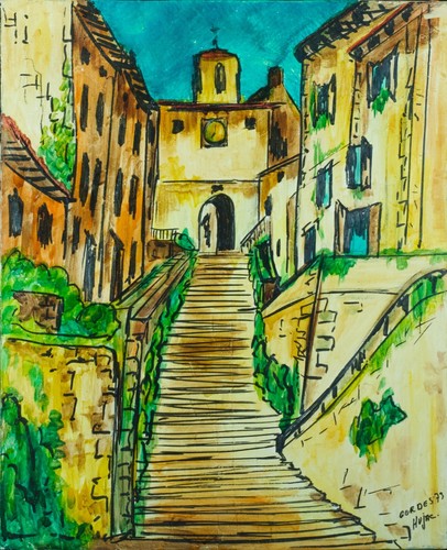 Beau tableau moderne vue de - ,