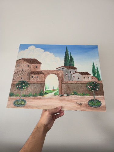 Peinture huile signée - à, l'huile