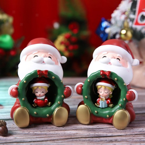 Statue père noël avec - noël,