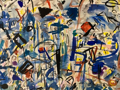 Très belle peinture abstraite - belle,
