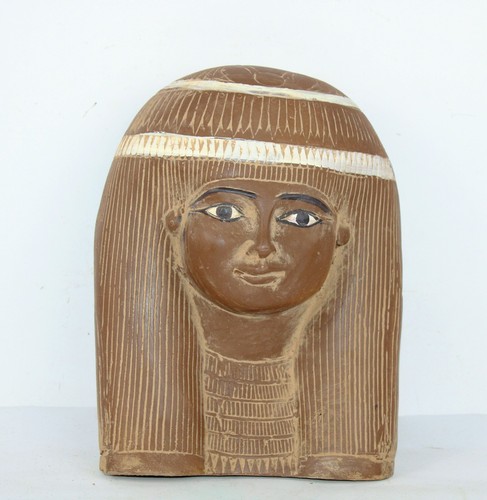 Rare ancien masque cercueil - , de
