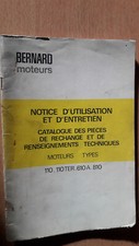 BERNARD moteur 110 - 110Ter -