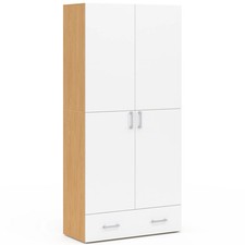 Armoire 2 portes JULIANA blanc
