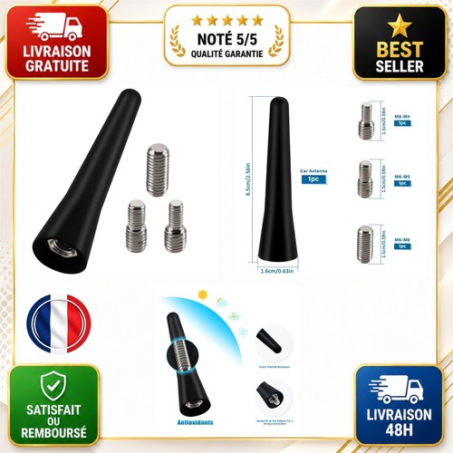Antenne voiture courte 5cm - antenne, 6.5cm