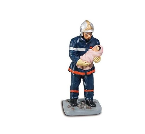 Figurine statuette pompier - statuette,