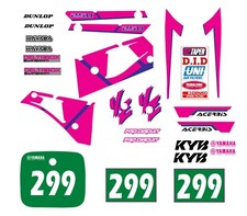 YAMAHA YZ 250 1991-1992 Decal Graphic/kit déco/autocollants MX RACING 