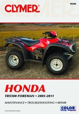 TRX500 Foreman 05-11 Revue technique Clymer HONDA Anglais Etat - NEUVE PORT Red