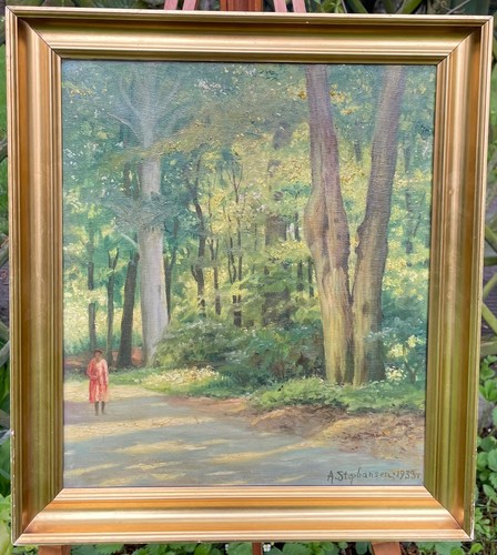 Axel stephansen peintre - stephansen, danois