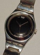 Swatch Irony Vintage Watch "Jet Black" YLS115G 1999 - Working - New battery
