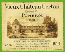 Wine label (150cl)-Pomerol-Vieux Château Certan (1988)-No. 450