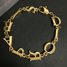Christian Dior Logo Gold Tone Bracelet/7BH0364