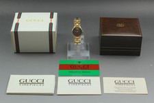 Exc+5 / Full Set* GUCCI 6200L Gold Red Green Sherry Line Quartz Ladies  Watch