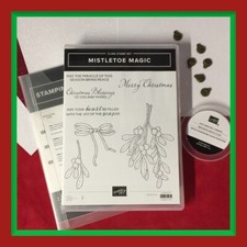 Stampin' Up! MISTLETOE MAGIC Stamps, MISTLETOE Dies, GLITTER DSP & Bells too!
