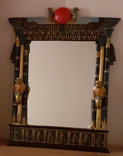 Miroir égyptien bois - miroir,