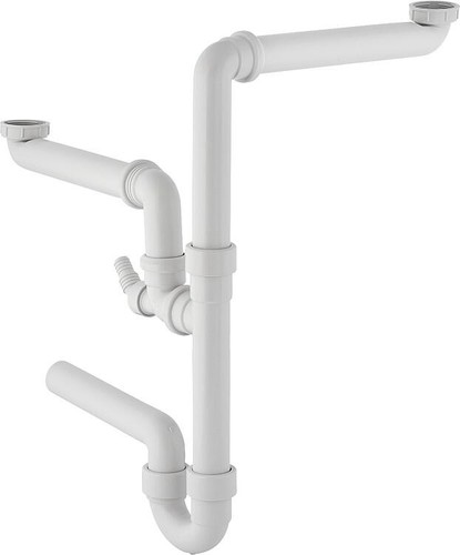 Siphon double évier geberit - siphon, 1