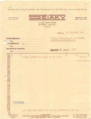 1965 machines electriques - machines,