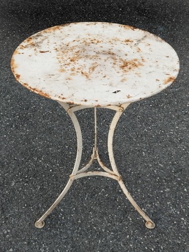 Ancienne table ronde fer - fer, de