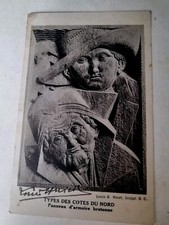 Rare LH Nicot Signature Handwritten Faïencerie Henriot Quimper Card 