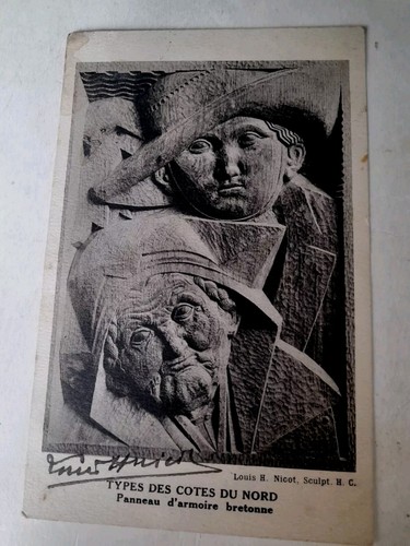 Rare carte nicot - lh, signature