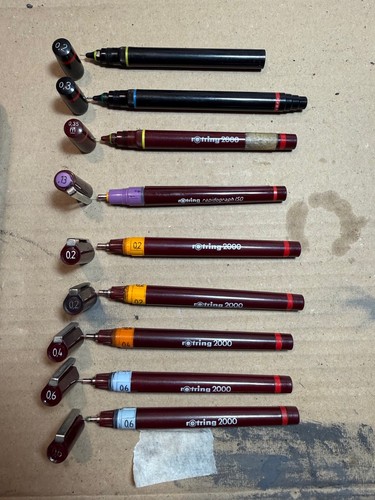 Vends lot isograph - vends, rapidograph