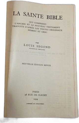 Sainte bible louis - la,