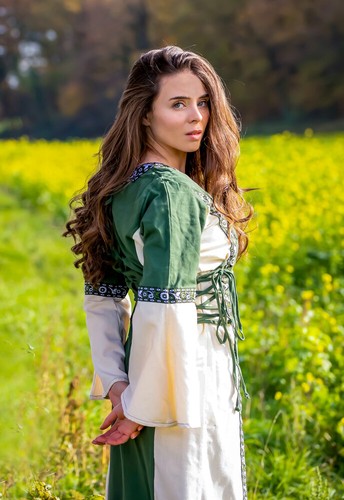 Médiéval robe avec bordure - médiéval,